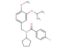 N-cyclopentyl-4-fluoro-N-(3-isopropoxy-4-methoxybenzyl)benzamide