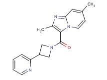 2,7-dimethyl-3-[(3-pyridin-2-ylazetidin-1-yl)carbonyl]imidazo[1,2-a]pyridine