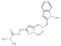 N,N-dimethyl-N'-({5-[(1-methyl-1H-indol-2-yl)methyl]-4,5,6,7-tetrahydropyrazolo[1,5-a]pyrazin-2-yl}methyl)urea