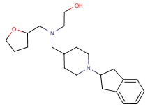 2-[{[1-(2,3-dihydro-1H-inden-2-yl)piperidin-4-yl]methyl}(tetrahydrofuran-2-ylmethyl)amino]ethanol