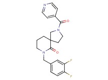 7-(3,4-difluorobenzyl)-2-isonicotinoyl-2,7-diazaspiro[4.5]decan-6-one