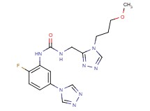 N-[2-fluoro-5-(4H-1,2,4-triazol-4-yl)phenyl]-N'-{[4-(3-methoxypropyl)-4H-1,2,4-triazol-3-yl]methyl}urea