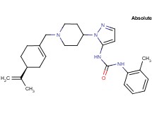 N-[1-(1-{[(4S)-4-isopropenyl-1-cyclohexen-1-yl]methyl}-4-piperidinyl)-1H-pyrazol-5-yl]-N'-(2-methylphenyl)urea