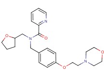 N-{4-[2-(4-morpholinyl)ethoxy]benzyl}-N-(tetrahydro-2-furanylmethyl)-2-pyridinecarboxamide