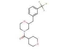 4-(tetrahydro-2H-pyran-4-ylcarbonyl)-2-[3-(trifluoromethyl)benzyl]morpholine