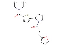 N,N-diethyl-5-{1-[3-(2-furyl)propanoyl]-2-pyrrolidinyl}-2-thiophenecarboxamide