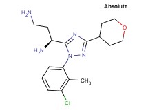 (1S)-1-[1-(3-chloro-2-methylphenyl)-3-(tetrahydro-2H-pyran-4-yl)-1H-1,2,4-triazol-5-yl]propane-1,3-diamine