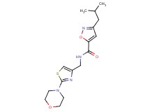 3-isobutyl-N-{[2-(4-morpholinyl)-1,3-thiazol-4-yl]methyl}-5-isoxazolecarboxamide