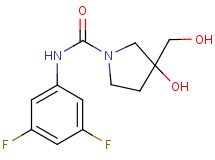 N-(3,5-difluorophenyl)-3-hydroxy-3-(hydroxymethyl)pyrrolidine-1-carboxamide