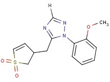 5-[(1,1-dioxido-2,3-dihydro-3-thienyl)methyl]-1-(2-methoxyphenyl)-1H-1,2,4-triazole