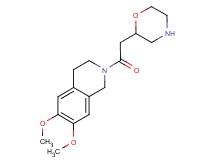6,7-dimethoxy-2-(morpholin-2-ylacetyl)-1,2,3,4-tetrahydroisoquinoline