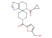 (5-{[5-(cyclopropylcarbonyl)-1,5,6,7-tetrahydro-1'H-spiro[imidazo[4,5-c]pyridine-4,4'-piperidin]-1'-yl]carbonyl}-2-furyl)methanol