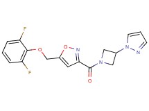 5-[(2,6-difluorophenoxy)methyl]-3-{[3-(1H-pyrazol-1-yl)azetidin-1-yl]carbonyl}isoxazole