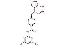 N-(4,6-dimethylpyridin-2-yl)-4-({ethyl[(3S*,4R*)-4-hydroxytetrahydrofuran-3-yl]amino}methyl)benzamide