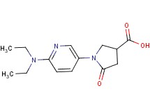 1-[6-(diethylamino)pyridin-3-yl]-5-oxopyrrolidine-3-carboxylic acid