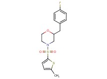 2-(4-fluorobenzyl)-4-[(5-methyl-2-thienyl)sulfonyl]morpholine