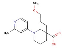3-(3-methoxypropyl)-1-(2-methyl-4-pyridinyl)-3-piperidinecarboxylic acid