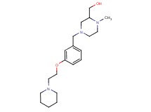 {1-methyl-4-[3-(2-piperidin-1-ylethoxy)benzyl]piperazin-2-yl}methanol