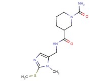N~3~-{[1-methyl-2-(methylthio)-1H-imidazol-5-yl]methyl}-1,3-piperidinedicarboxamide