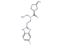 rel-(1S,3R)-3-amino-N-ethyl-N-[2-(5-fluoro-1H-benzimidazol-2-yl)ethyl]cyclopentanecarboxamide dihydrochloride