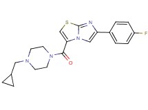 3-{[4-(cyclopropylmethyl)-1-piperazinyl]carbonyl}-6-(4-fluorophenyl)imidazo[2,1-b][1,3]thiazole