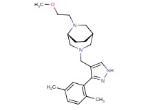 (1S*,5R*)-3-{[3-(2,5-dimethylphenyl)-1H-pyrazol-4-yl]methyl}-6-(2-methoxyethyl)-3,6-diazabicyclo[3.2.2]nonane