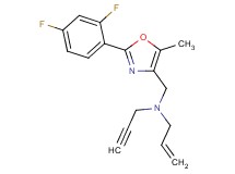 N-{[2-(2,4-difluorophenyl)-5-methyl-1,3-oxazol-4-yl]methyl}-N-2-propyn-1-yl-2-propen-1-amine