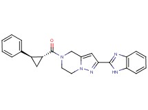 2-(1H-benzimidazol-2-yl)-5-{[(1R*,2R*)-2-phenylcyclopropyl]carbonyl}-4,5,6,7-tetrahydropyrazolo[1,5-a]pyrazine