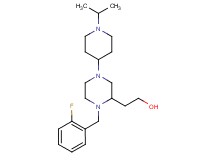 2-[1-(2-fluorobenzyl)-4-(1-isopropyl-4-piperidinyl)-2-piperazinyl]ethanol