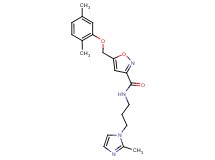 5-[(2,5-dimethylphenoxy)methyl]-N-[3-(2-methyl-1H-imidazol-1-yl)propyl]-3-isoxazolecarboxamide