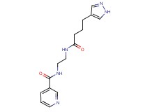 N-(2-{[4-(1H-pyrazol-4-yl)butanoyl]amino}ethyl)nicotinamide