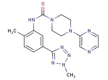 N-[2-methyl-5-(2-methyl-2H-tetrazol-5-yl)phenyl]-4-pyrazin-2-ylpiperazine-1-carboxamide