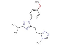 3-isopropyl-1-(4-methoxyphenyl)-5-[2-(4-methyl-4H-1,2,4-triazol-3-yl)ethyl]-1H-1,2,4-triazole