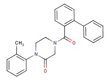 4-(2-biphenylylcarbonyl)-1-(2-methylphenyl)-2-piperazinone