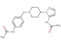 N-(1-{1-[4-(acetylamino)benzyl]-4-piperidinyl}-1H-pyrazol-5-yl)acetamide