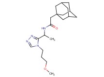 2-(1-adamantyl)-N-{1-[4-(3-methoxypropyl)-4H-1,2,4-triazol-3-yl]ethyl}acetamide