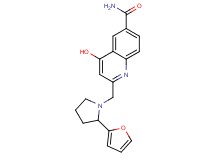 2-{[2-(2-furyl)pyrrolidin-1-yl]methyl}-4-hydroxyquinoline-6-carboxamide