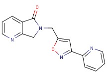 6-[(3-pyridin-2-ylisoxazol-5-yl)methyl]-6,7-dihydro-5H-pyrrolo[3,4-b]pyridin-5-one