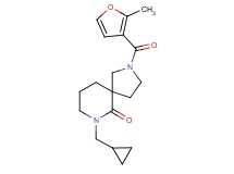 7-(cyclopropylmethyl)-2-(2-methyl-3-furoyl)-2,7-diazaspiro[4.5]decan-6-one