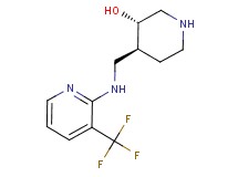 (3S*,4S*)-4-({[3-(trifluoromethyl)pyridin-2-yl]amino}methyl)piperidin-3-ol