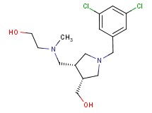 2-[{[(3R*,4R*)-1-(3,5-dichlorobenzyl)-4-(hydroxymethyl)pyrrolidin-3-yl]methyl}(methyl)amino]ethanol