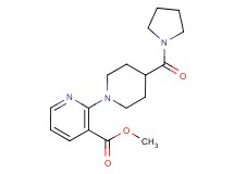 methyl 2-[4-(1-pyrrolidinylcarbonyl)-1-piperidinyl]nicotinate