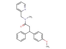 3-(4-methoxyphenyl)-N-methyl-3-phenyl-N-(2-pyridinylmethyl)propanamide