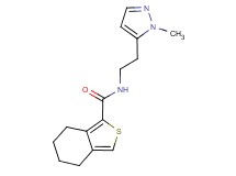 N-[2-(1-methyl-1H-pyrazol-5-yl)ethyl]-4,5,6,7-tetrahydro-2-benzothiophene-1-carboxamide