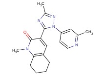 1-methyl-3-[3-methyl-1-(2-methylpyridin-4-yl)-1H-1,2,4-triazol-5-yl]-5,6,7,8-tetrahydroquinolin-2(1H)-one