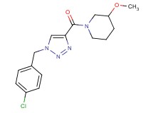 1-{[1-(4-chlorobenzyl)-1H-1,2,3-triazol-4-yl]carbonyl}-3-methoxypiperidine