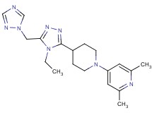 4-{4-[4-ethyl-5-(1H-1,2,4-triazol-1-ylmethyl)-4H-1,2,4-triazol-3-yl]piperidin-1-yl}-2,6-dimethylpyridine
