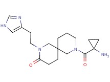 8-[(1-aminocyclopropyl)carbonyl]-2-[2-(1H-imidazol-4-yl)ethyl]-2,8-diazaspiro[5.5]undecan-3-one