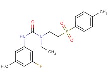 N-ethyl-N'-(3-fluoro-5-methylphenyl)-N-{2-[(4-methylphenyl)sulfonyl]ethyl}urea
