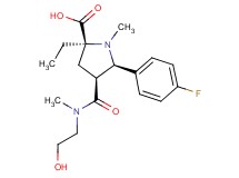(2S*,4S*,5R*)-2-ethyl-5-(4-fluorophenyl)-4-{[(2-hydroxyethyl)(methyl)amino]carbonyl}-1-methylpyrrolidine-2-carboxylic acid